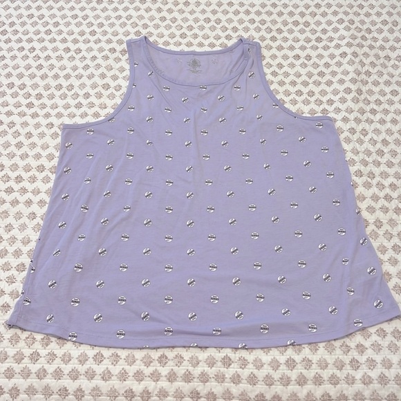 Walt Disney World UP Grape Soda Racerback Tank Top Size 1X Lilac Sold in Parks! - Picture 6 of 11